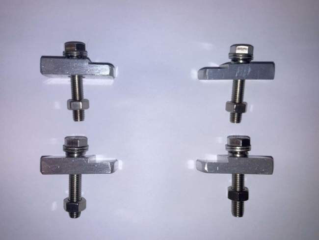 Set of 4 tabs to attach seats and backs to Concept2 machines image
