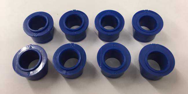 Oarlock/Sweep Gate set of blue bushes image