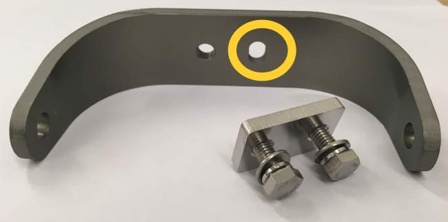 C Bracket for back rigger (adjustable lateral pitch) for 110mm shaft image