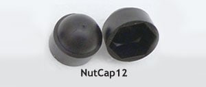 Nut Protection Cap - 12mm Black image