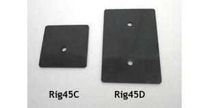 Rigger plates for saxboards, 2x70x100mm, drilled (x2 holes) image