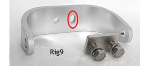C Bracket for back rigger (adjustable lateral pitch) for 100mm shaft image