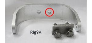C Bracket for back rigger (non-adjustable lateral pitch) for 100mm shaft image